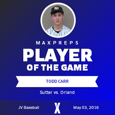 #7 Todd Carr Player of the Game badge