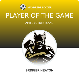 #19 BRDIGER HEATON Player of the Game badge