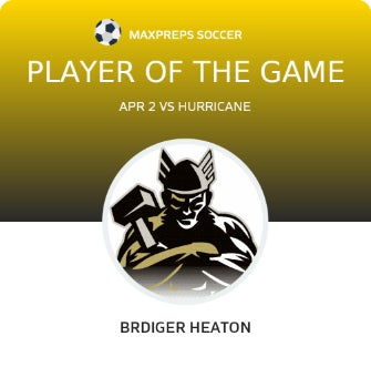 #19 BRDIGER HEATON Player of the Game badge