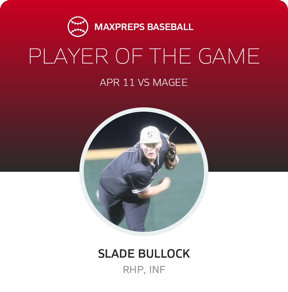 #10 Slade Bullock Player of the Game badge