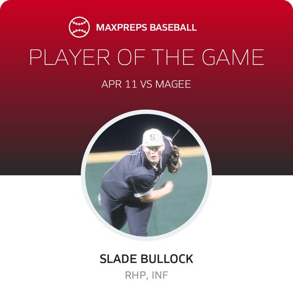 #10 Slade Bullock Player of the Game badge
