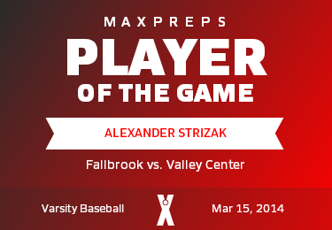 #33 Alexander Strizak Player of the Game badge