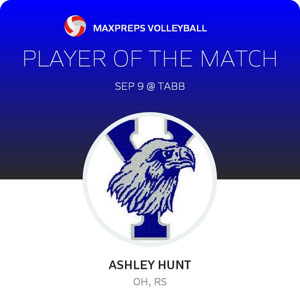 #14 Ashley Hunt Player of the Game badge