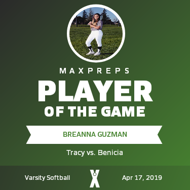#32 Breanna Guzman Player of the Game badge