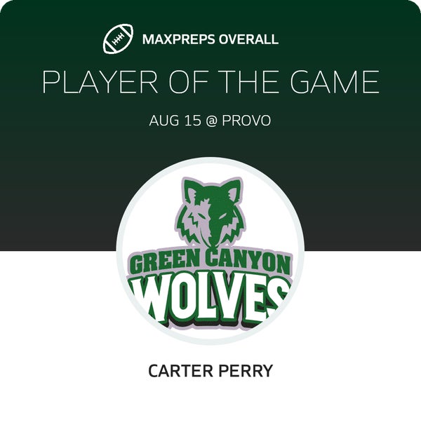 #15 Carter Perry Player of the Game badge