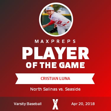#22 Cristian Luna Player of the Game badge