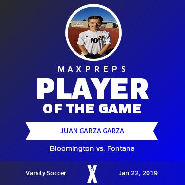 #10 Juan Garza Garza Player of the Game badge