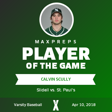 #1 Calvin Scully Player of the Game badge