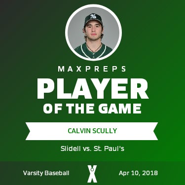 #1 Calvin Scully Player of the Game badge