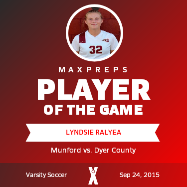 #32 Lyndsie Ralyea Player of the Game badge