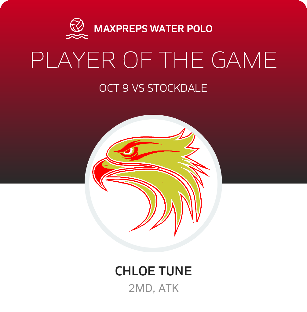 #16 Chloe Tune Player of the Game badge