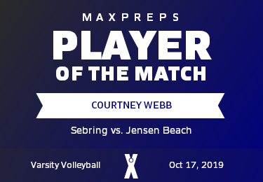 #6 Courtney Webb Player of the Game badge