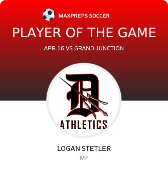 #6 Logan Stetler Player of the Game badge