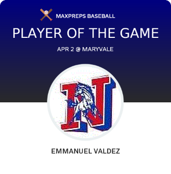 #17 Emmanuel Valdez Player of the Game badge