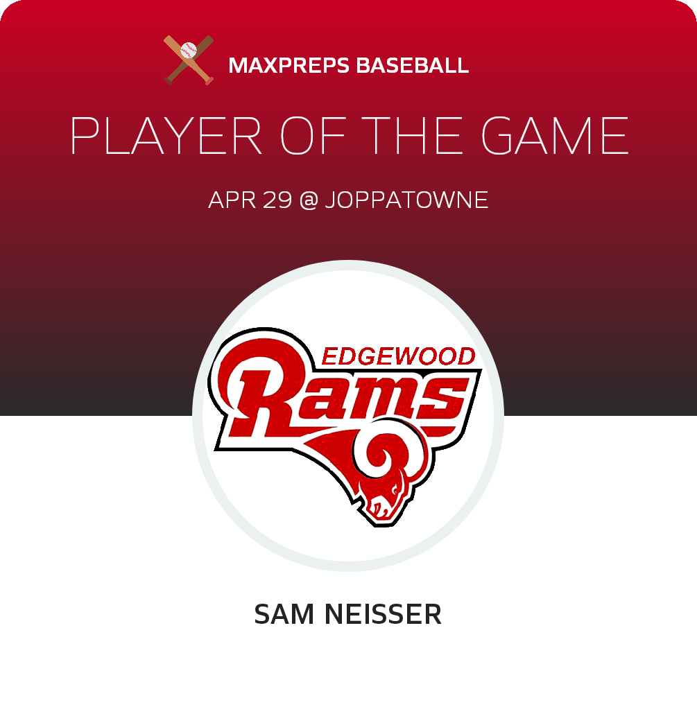 #4 Sam Neisser Player of the Game badge
