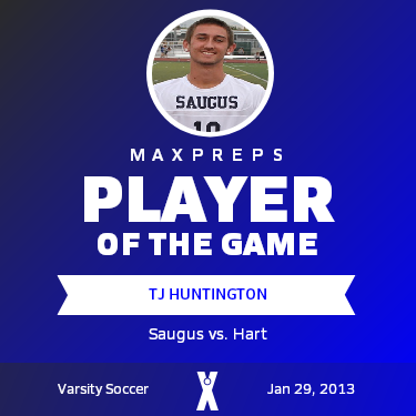 #10 Tj Huntington Player of the Game badge