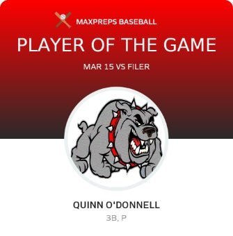#5 Quinn O'Donnell Player of the Game badge