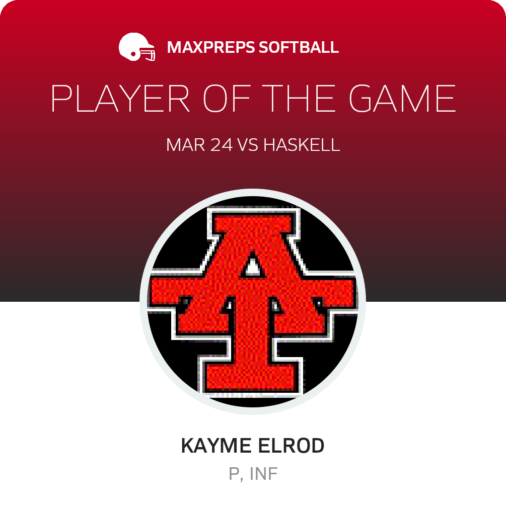 #5 Kayme Elrod Player of the Game badge