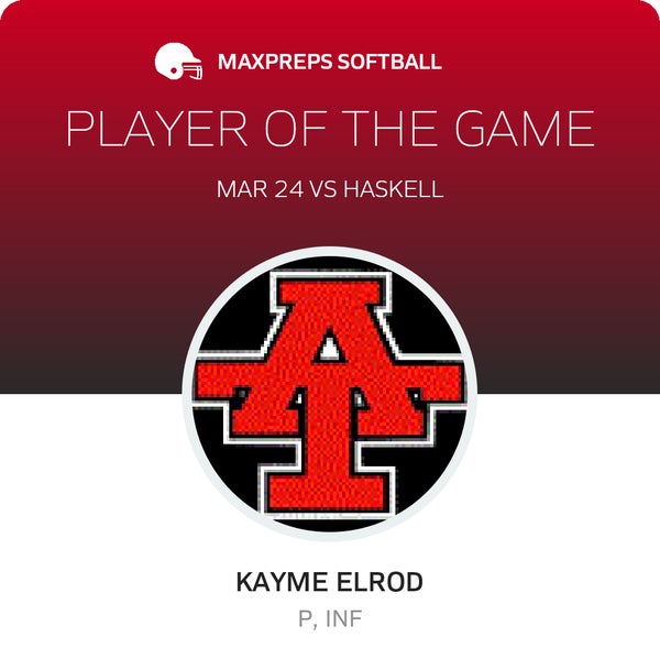 #5 Kayme Elrod Player of the Game badge