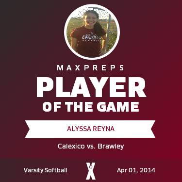#12 Alyssa Reyna Player of the Game badge