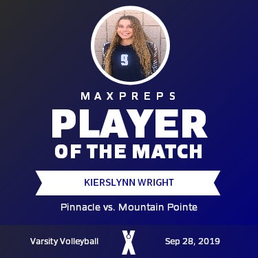 #9 Kierslynn Wright Player of the Game badge