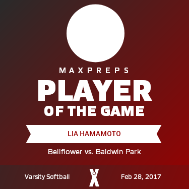 #20 Lia Hamamoto Player of the Game badge