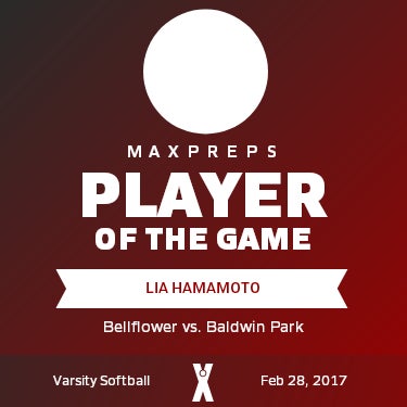#20 Lia Hamamoto Player of the Game badge