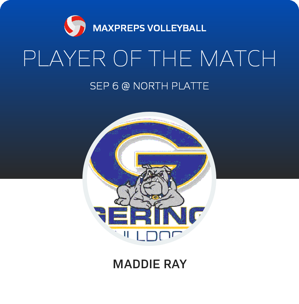 #18 Maddie Ray Player of the Game badge