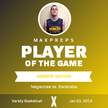 #32 Andrew  Katona Player of the Game badge