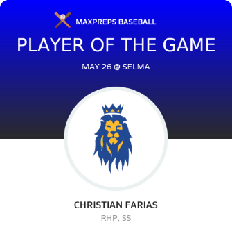 #18 Christian Farias Player of the Game badge