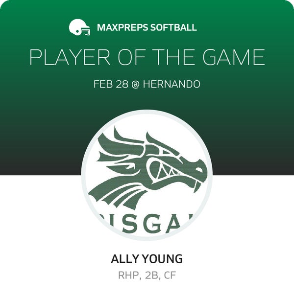 #24 Ally Young Player of the Game badge