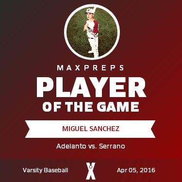 #3 Miguel Sanchez Player of the Game badge