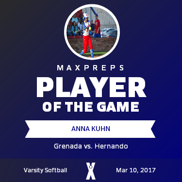 #2 Anna Kuhn Player of the Game badge