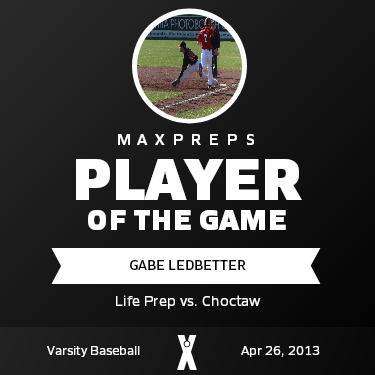 #00 Gabe Ledbetter Player of the Game badge