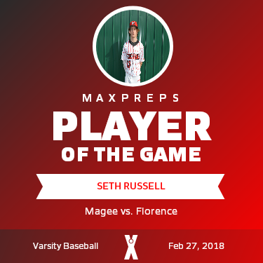 #13 Seth Russell Player of the Game badge