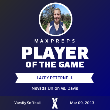 #18 Lacey Peternell Player of the Game badge