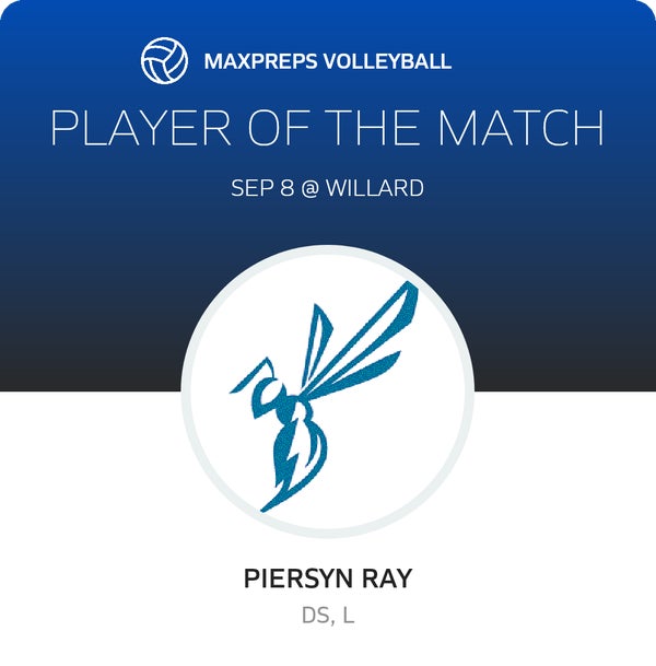 #5 Piersyn Ray Player of the Game badge