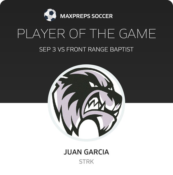 #17 Juan Garcia Player of the Game badge