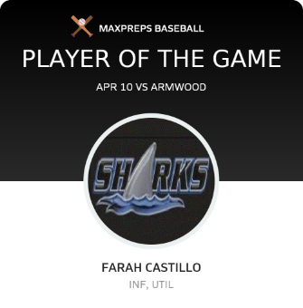 #3 Farah Castillo Player of the Game badge