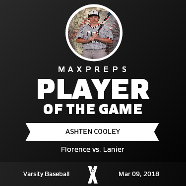 #30 Ashten Cooley Player of the Game badge