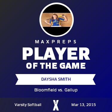 #18 Daysha Smith Player of the Game badge