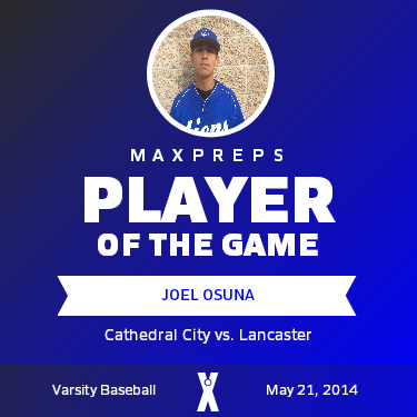 #15 Joel Osuna Player of the Game badge