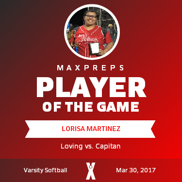 #36 Lorisa Martinez Player of the Game badge