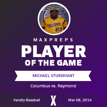 #23 Michael Sturdivant Player of the Game badge
