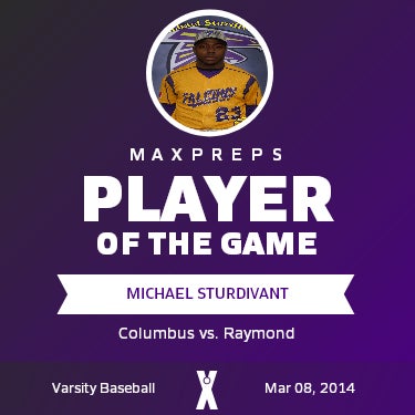 #23 Michael Sturdivant Player of the Game badge
