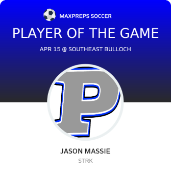 #10 Jason Massie Player of the Game badge