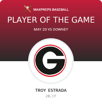 #16 Troy  Estrada Player of the Game badge