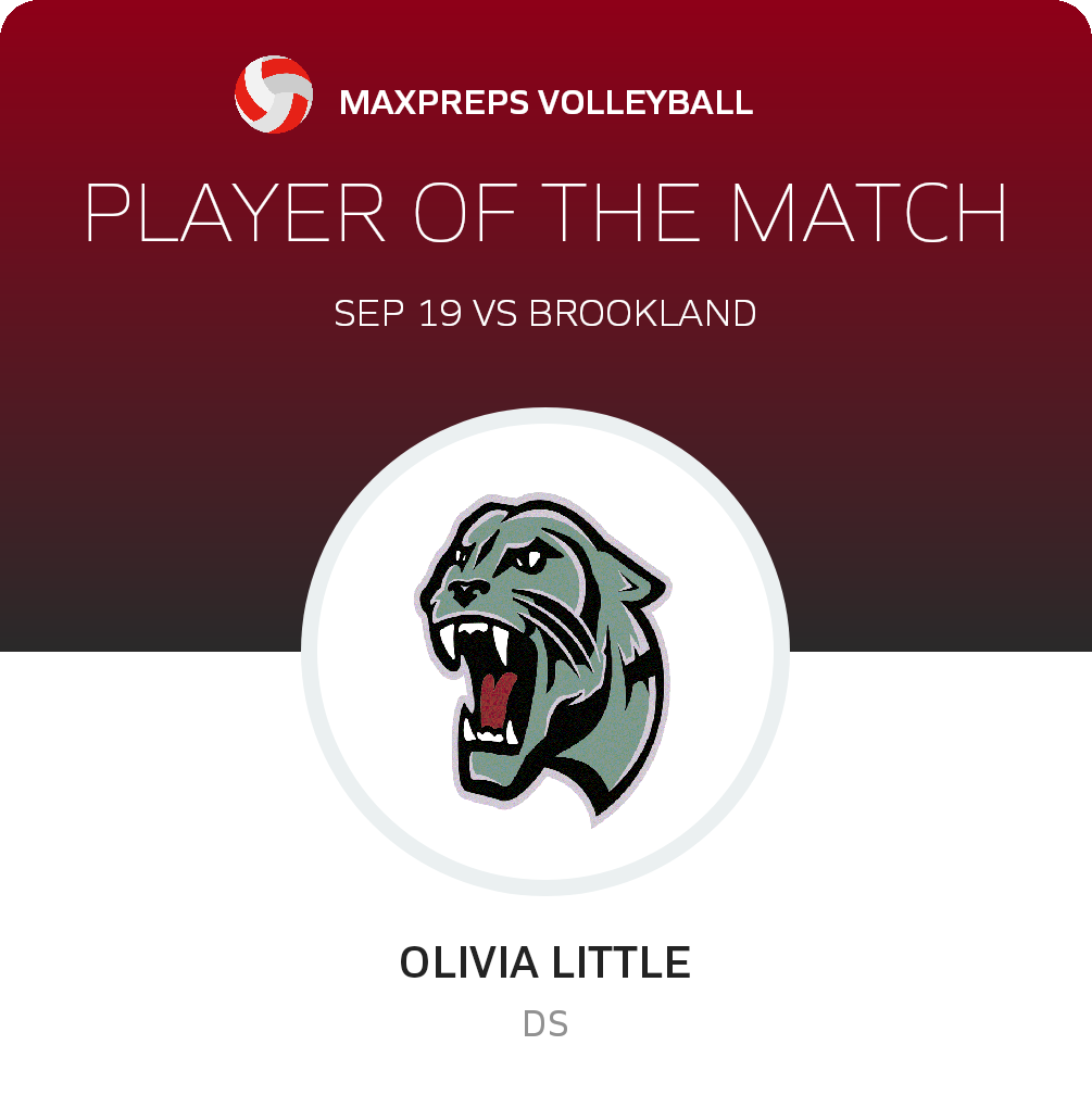 #23 Olivia Little Player of the Game badge