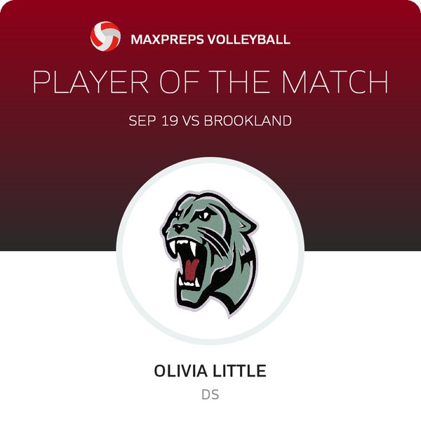 #23 Olivia Little Player of the Game badge