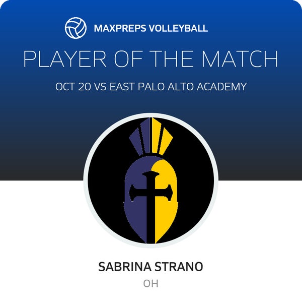#2 Sabrina Strano Player of the Game badge